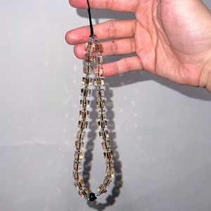 String Ting Brown Sugar Crystal Wristlet for Phone